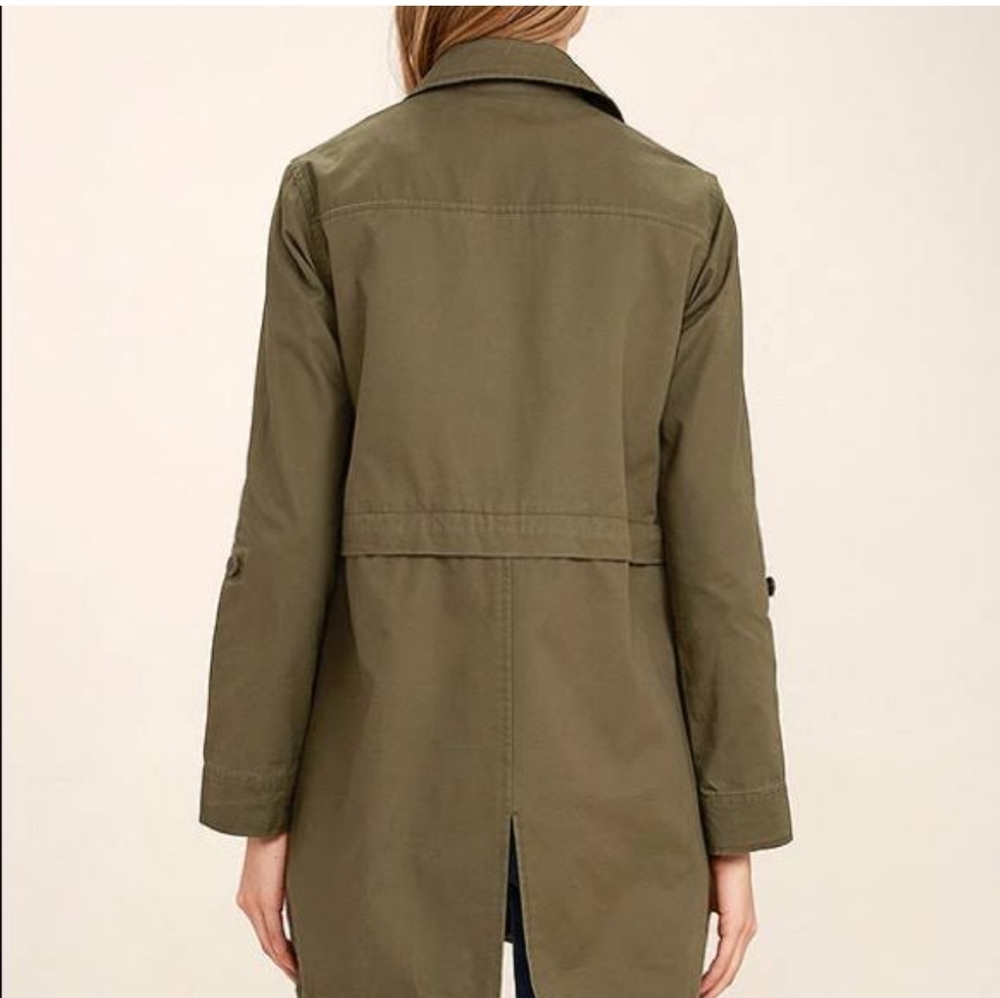 Jack by BB Dakota Antigone Olive Jacket Size Small - Picture 4 of 9
